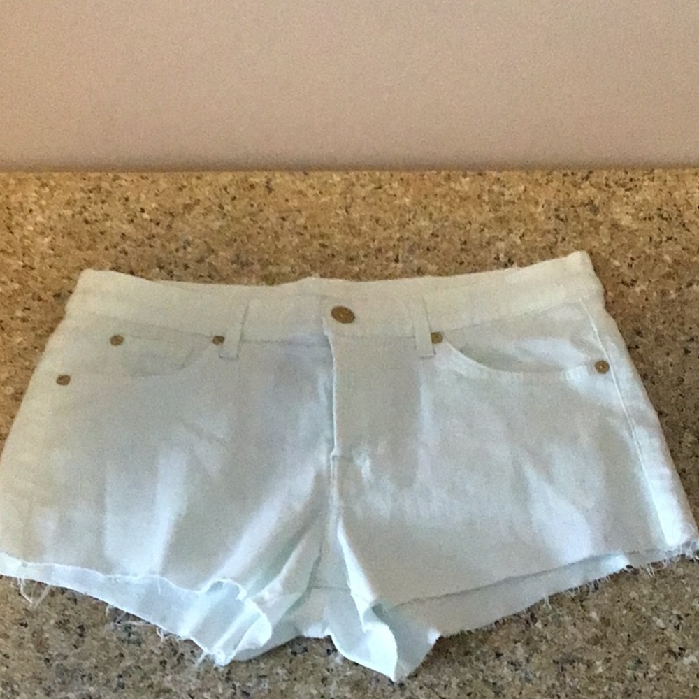 Brand new denim shorts.